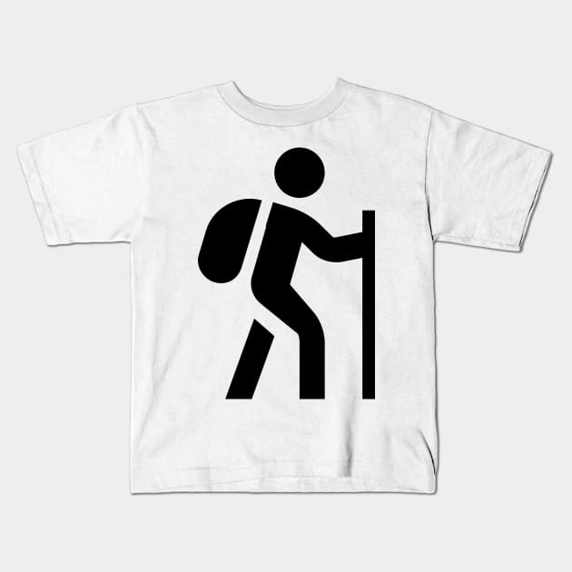 Trekking Icon Kids T-Shirt by AnotherOne